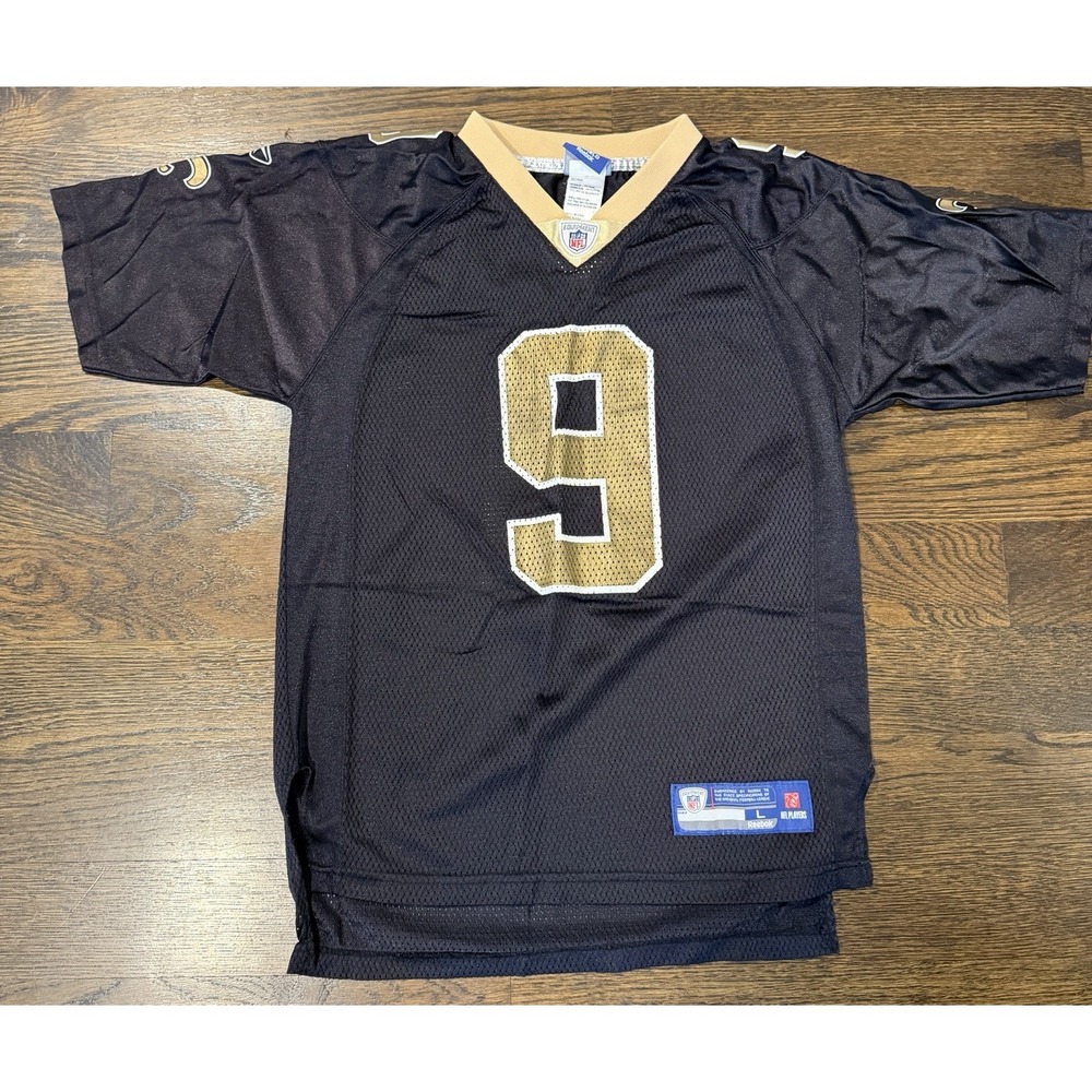 Reebok New Orleans Saints Kids Youth Drew Brees #9 NFL jersey (14-16) Football